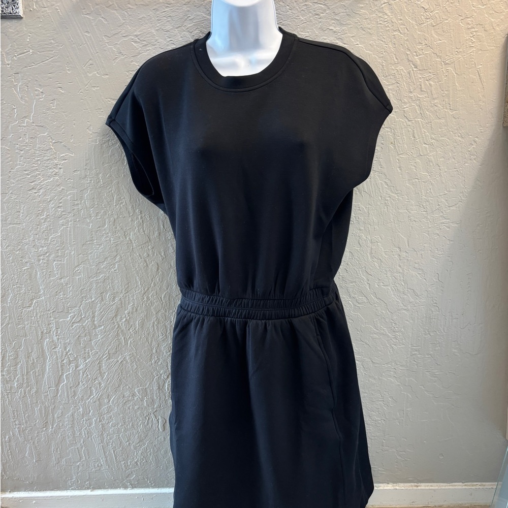 SPANX Black Air Essentials Cinched mini Dress NWT - image 2